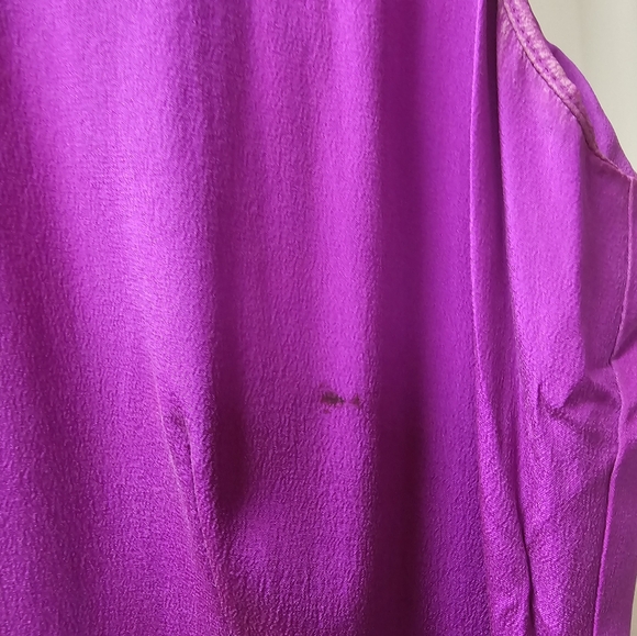 Spenser Jeremy Womens Purple Pure Silk Classic Sleeveless Faux Wrap Maxi Dress 4 - Picture 9 of 9